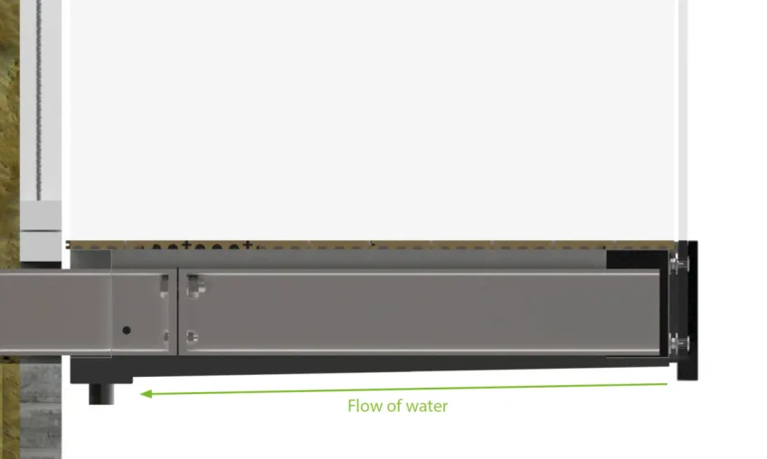 positively-drained-flow-of-water
